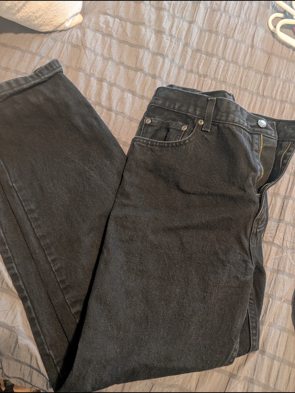 George Men's Black Straight-Leg Jeans
